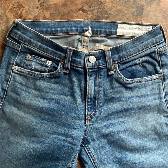 Rag Bone denim skinny jeans Brunswick distressed - Picture 4 of 8